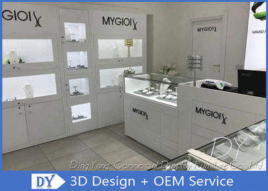 Cutom Attractive Jewelry Wall Display Cases / Retail Jewellery Display Cabinet