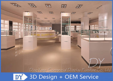 OEM Store Jewelry Display Cases For Retail Shop / Diamond Display Showcase