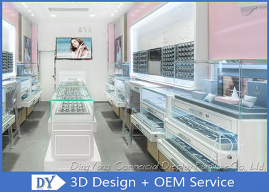 Creative Jewelry Store Showcases With MDF + Glass + LED + Lock / Jewellery Shop Furniture