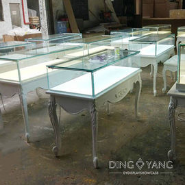 Custom Antique Wood Jewelry Showcase Display Attractive Styles And Reliable