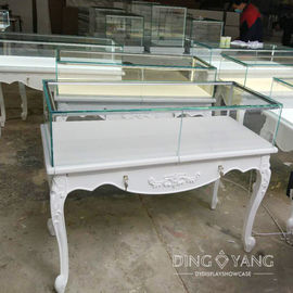 Custom Antique Wood Jewelry Showcase Display Attractive Styles And Reliable