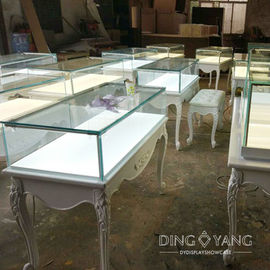Custom Antique Wood Jewelry Showcase Display Attractive Styles And Reliable