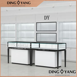 OEM Reliable Stain Steel Combine Wooden Jewelry Showcase , Retail Jewelry Display Cases