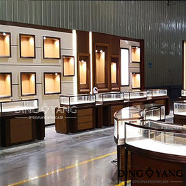 Retail Shop Rose Gold OEM Jewelry Showcase Display