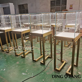 Lockable 450X450X1350MM Jewelry Store Display Cases