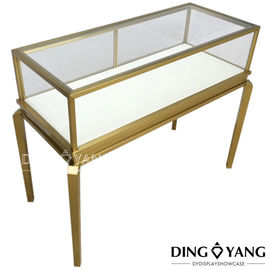 Brushed Bronze Lockable Jewelry Display Cases