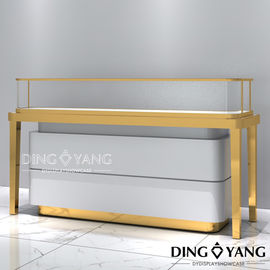 Gold Electroplating 1300X600X950MM Jewelry Display Cases