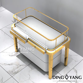 Gold Electroplating 1300X600X950MM Jewelry Display Cases