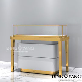 Gold Electroplating 1300X600X950MM Jewelry Display Cases