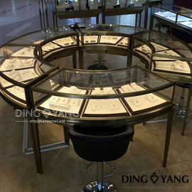 Vintage Round 1450x550x950mm Jewellery Shop Showcase