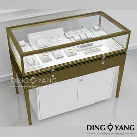 Brass 1200x550x950mm OEM Jewelry Display Counter