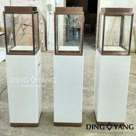 Exhibition 450X450X1350MM Store Jewelry Display Cases