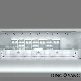 Customized MDF Showroom Jewellery Display Cabinets