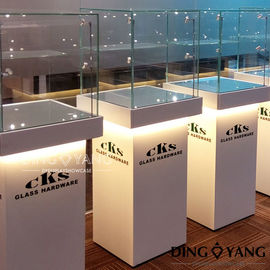 Modern Square Tower Showroom Display Cases