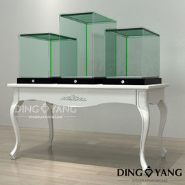 Lighting Matte White Showroom Display Cases