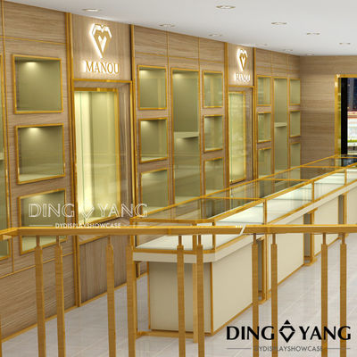 Custom Luxury Popular Jewelry Store Showcase with Fully Customizable Size and Color