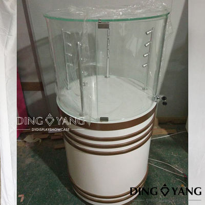 Factory Bespoke Round Pedestal Jewelry Showcase,Standard Pedestal Showcases